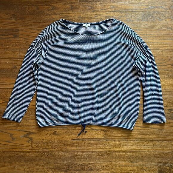 Tom Tailor Blue and White Long Sleeve Top - Picture 1 of 4
